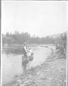 Newhalls in canoe, Grand Cascapedia Trip