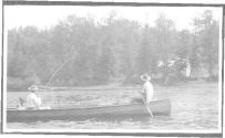 Charles Newhall fishing, Grand Cascapedia Trip