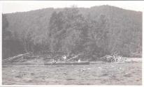 Canoe in river, Grand Cascapedia Trip