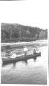 Fishing from canoe, Grand Cascapedia Trip