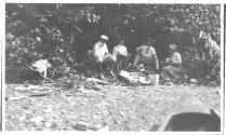 Picnicing on the shore, Grand Cascapedia Trip