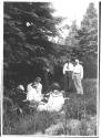 George Eastman and companions at picnic, Grand Cascapedia Trip