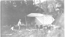 Camp scene, Grand Cascapedia Trip