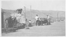Railroad platform, Wyoming Trip