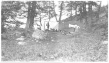 Camp scene, Wyoming Trip