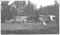 Camp scene, Wyoming Trip
