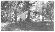 Camp scene, Wyoming Trip