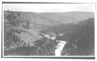 River running through canyon, Wyoming Trip
