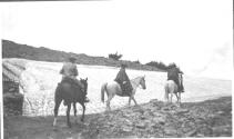 Riders on rocky ground, Wyoming Trip