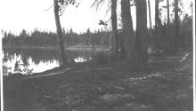 Lake beside forest, Wyoming Trip