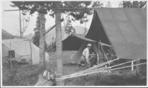 Camp scene, Wyoming Trip