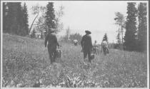 Group in meadow, Wyoming Trip
