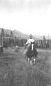 Camping companions on horseback, Wyoming Trip