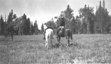 Rider with rifle, Wyoming Trip