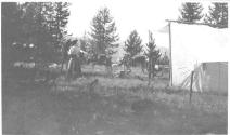 Camp scene, Wyoming Trip