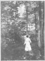 Mary Mulligan in forest, Oak Lodge Trip