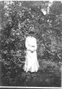 Mary Mulligan in forest, Oak Lodge Trip