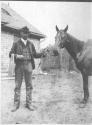 Man with horse, Oak Lodge Trip