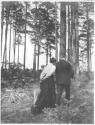 Couple in forest, Oak Lodge Trip