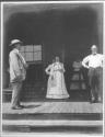 George Eastman on porch with guests, Oak Lodge Trip