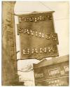[Sign for People's Savings Bank]