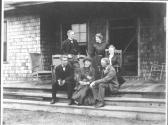 George Eastman and guests on porch, Oak Lodge Trip