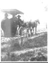 People in horse drawn carriage, Oak Lodge Trip