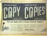 Advertisement for Kodak Verifax Copier
