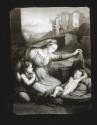 [Lantern slide copy of painting of Virgin Mary with Baby Jesus and the boy St. John the Baptist]