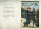 Spanish advertisement for Kodak photography featuring the Kodak Girl