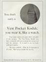 Advertisement for Vest Pocket Kodak Cameras