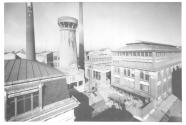 Vincennes.  View of factory in 1935 during boring of well No. 3