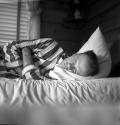 [Beaumont Newhall in bed]