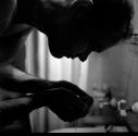 [Beaumont Newhall washing his face]
