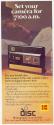 Advertisement for the Kodak Disc 8000 Camera