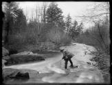 [Man net fishing]