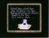 School days, school days, Dear old gold-en rule days, ....