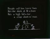 Peo-ple call him Lov-in' Sam He's the sheik of Al-a-bam' ....