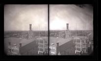 Skyline of Rochester. Central Pres. Church tower