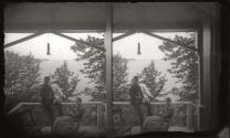 [View of Irondequoit Bay from porch]