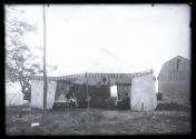 [Group in large tent]