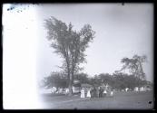 [Group with tents]