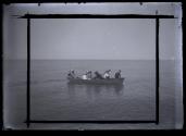 Geo. Gascorgne & children in boat