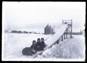 [Forbes children on toboggan]