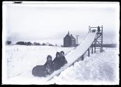 [Forbes children on toboggan]