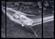 [Mary Forbes in hammock]