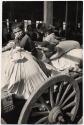 [Port Said, children seated in wagon with bedding, bundles, luggage]
