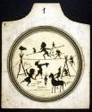[Tightrope walker and audience]