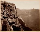 Yosemite Cliff At Summit of Falls
