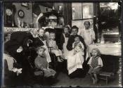 Slum. Family in tenement.